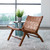 Uttermost Plait Woven Leather Accent Chair