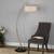 Uttermost Vardar Curved Brass Floor Lamp