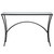 Uttermost Alayna Black Metal & Glass Console Table