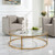 Uttermost Radius Modern Circular Coffee Table