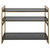 Uttermost Stacked Up Gray Glass Console Table