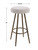 Uttermost Braven White Fabric Counter Stool