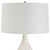 Uttermost Twisted Swirl White Table Lamp