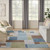 Astra Machine Washable ASW09 Blue Green Multi Area Rugs