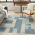 Astra Machine Washable ASW09 Blue Ivory Area Rugs