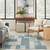 Astra Machine Washable ASW09 Blue Ivory Area Rugs