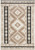 Washable Decor WSD06 Beige Black Area Rugs