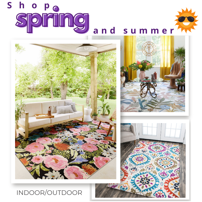 Outdoor & Area rugs Sale - Home banner at Rug Fashion Store