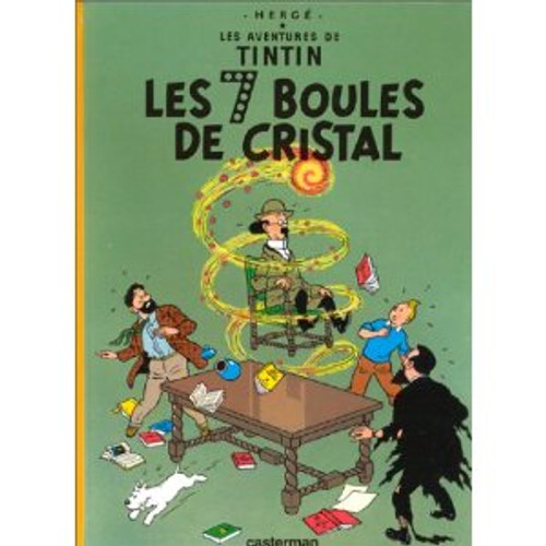 French comic book Tintin: Les 7 boules de cristal