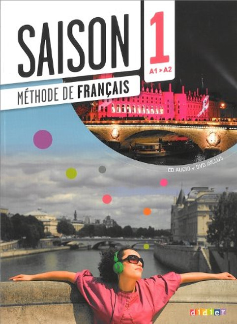French Language learning textbook
Saisons niveau 1 Methode de Francais avec cd audio + DVD - A1/A2
Author: Cocton, Marie-Noelle -
Published by: Didier
ISBN-13:  9782278082650