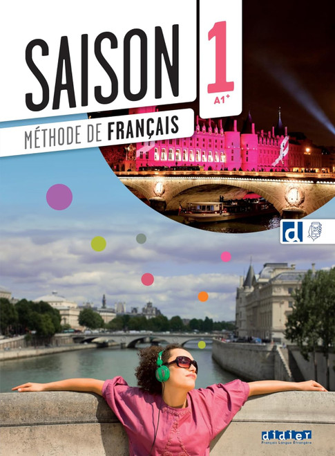 French textbook Saison niveau 1 Livre Eleve with Didierfle.app - A1+