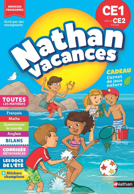 Cahier de Vacances Nathan  CE1 Vers CE2 7/8 Ans