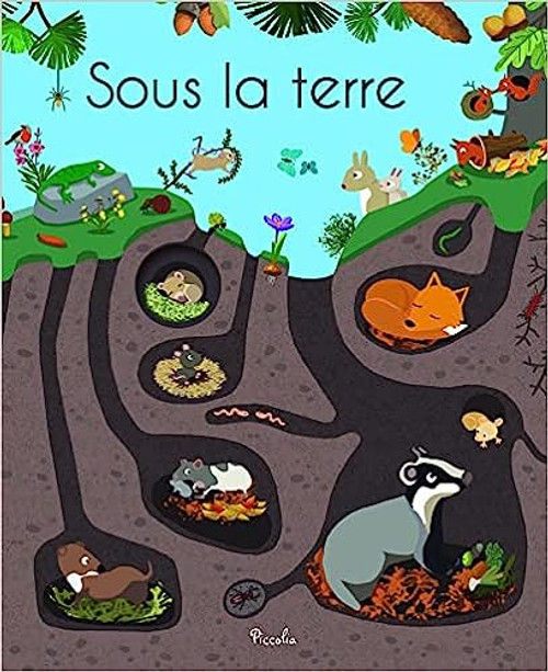 French children's book Sous la terre