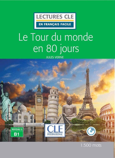 French book Easy Readers Tour du monde en 80 jours + downloadable audio B1