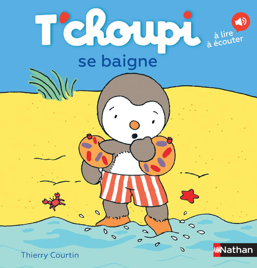 French children's book T'choupi se baigne