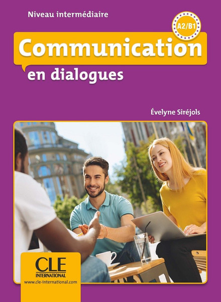 French textbook  Communication en dialogues with CDmp3 Intermediaire A2B1