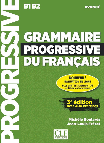 French textbook Grammaire progressive du francais -  Avance (with CD) - 3e edition B1B2