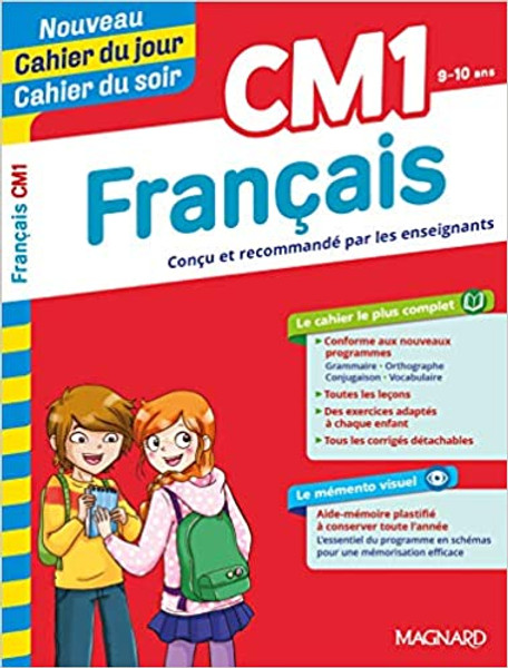 French textbook Cahier du jour - Cahier du soir Francais CM1 (9-10 ans) nouvelle edition