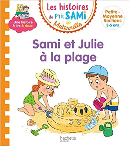 French children's book Les histoires de p'tit Sami: Sami et Julie a la plage