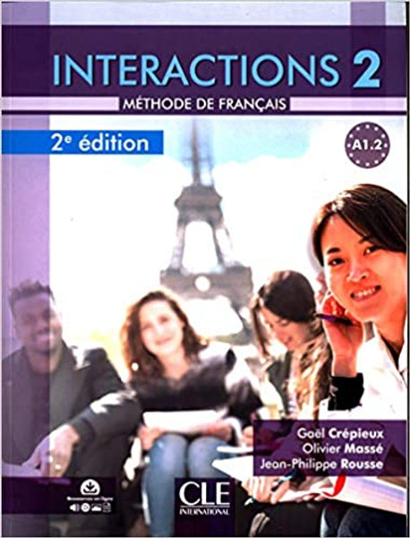 Interactions 2 - Methode de Francais A1.2 with DVD-Rom downloadable - 2eme edition