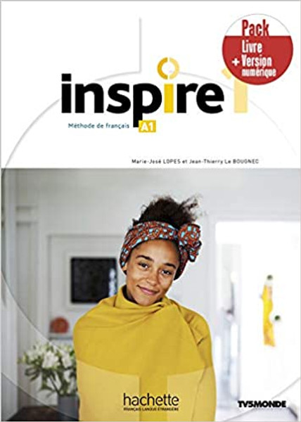 French textbook Inspire 1 - Pack Livre eleve + version numerique (A1)