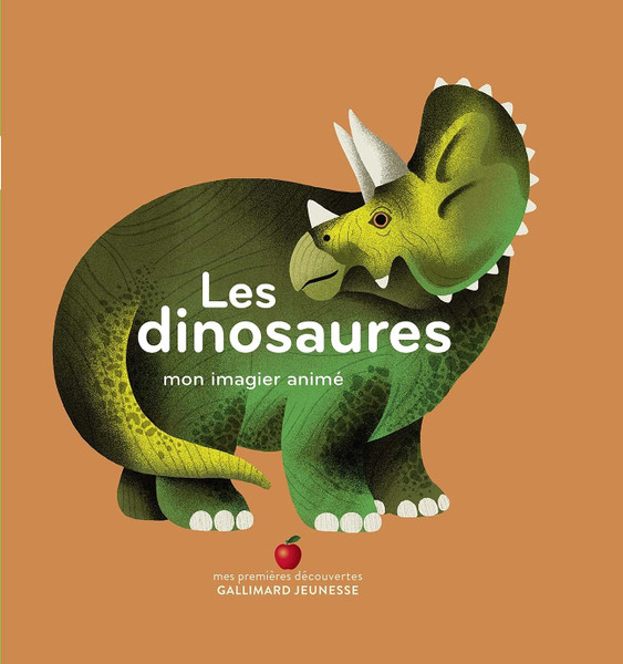 French children's book Les dinosaures: Mon imagier animé