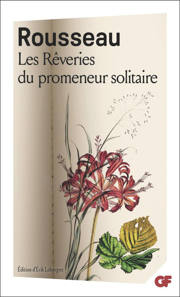 French book classic Les reveries du promeneur solitaire