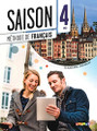 French textbook Saison niveau 4 Methode de Francais avec cd audio mp3 + DVD - B2