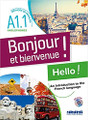 French textbook Bonjour et  bienvenue anglophones A1.1 Livre + CD