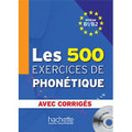 French textbook 500 Exercices de Phonetique Niveau B1/B2  (with CD mp3)