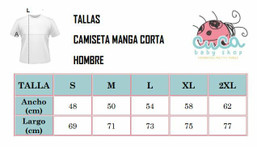 Manga corta hombre
