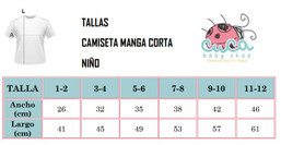 Manga corta niño