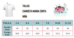 Manga corta niña entallada