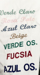 Colores para bordado