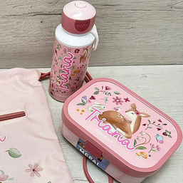 Pack Fiambrera y Botella Little Dutch Personalizado - más diseños