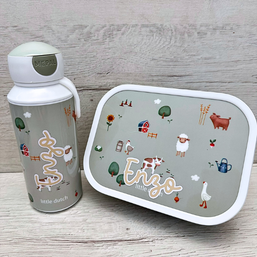 Pack Fiambrera y Botella Little Dutch Personalizado - más diseños