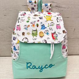 Mochila Infantil Personalizada - modelo Monstruo colores - más colores