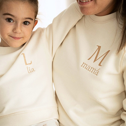 Sudadera Inicial y Nombre bordado adultos - más colores