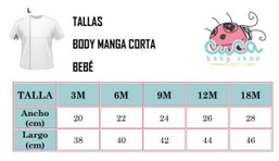 Body manga corta