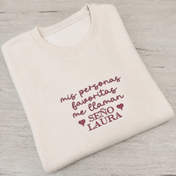 Sudadera bordada personalizada Maestros - más colores