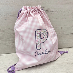 Talega Personalizada Inicial y Nombre - Diseña tu Combinación – Colección Aventuras