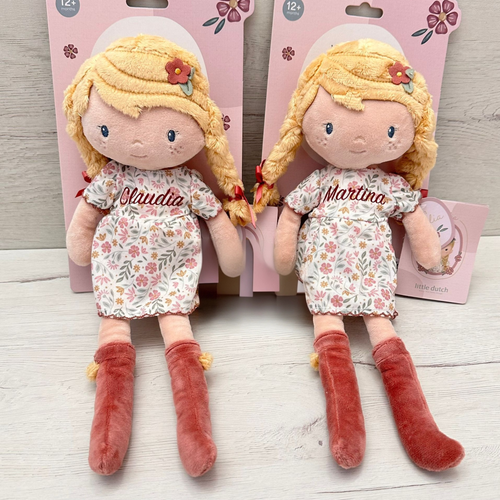 Muñeca blandita Little Dutch personalizada con nombre
