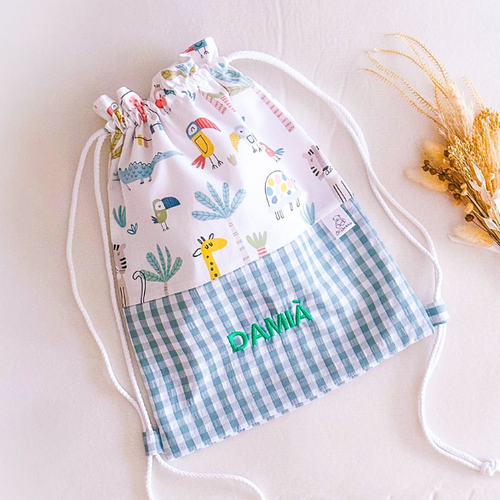 Talega o Bolsa Multiusos Personalizada - modelo Jungla verde