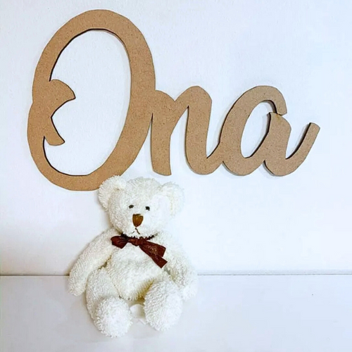 Nombre decorativo de madera - más colores