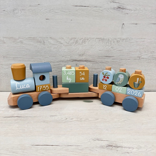 Tren Natalicio Personalizado - más colores