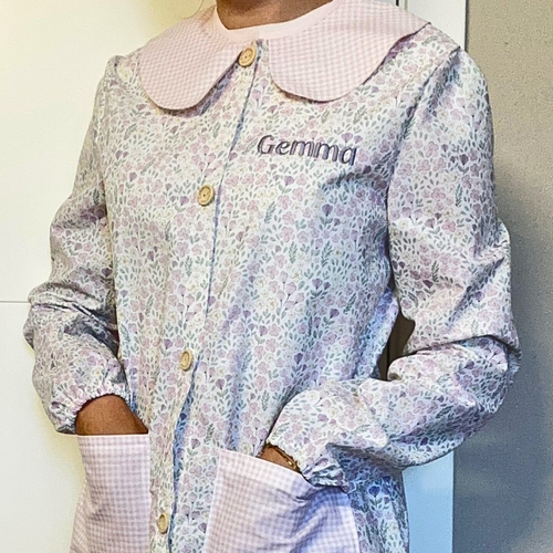 Bata Maestra y Educadora Infantil Personalizada Manga Larga