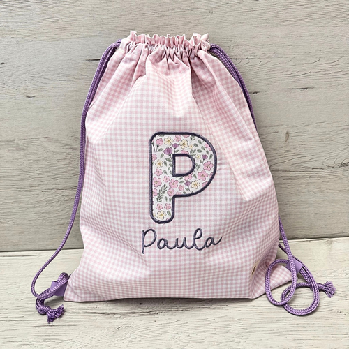 Talega Personalizada Inicial y Nombre - Diseña tu Combinación – Colección Aventuras