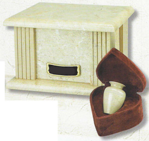 Marble Box Urn Cream Wash