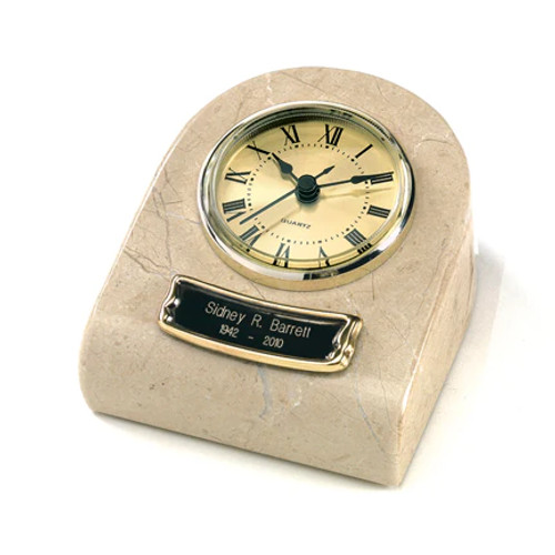 Cream Wash Clock Tower Keepsake Urn