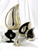Brass Teardrop Urn Silver and Gold